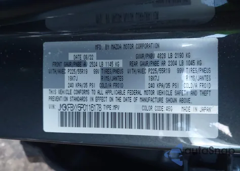 2023 Mazda Cx-5 2.5 Turbo Signature z USA, uszkodzony, nr VIN JM3KFBXY5P0116178